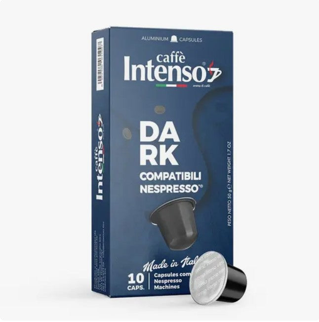 Caffè Intenso Dark Coffee Capsules – Nespresso Compatible, 12 Packs