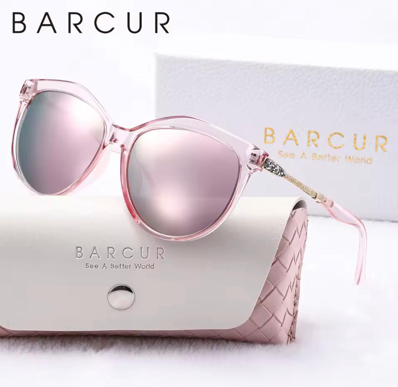 BARCUR Polaried Cat Eye Sunglasses- Pink