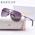 BARCUR Metal Polarized Sunglasses Women - Purple Gradient