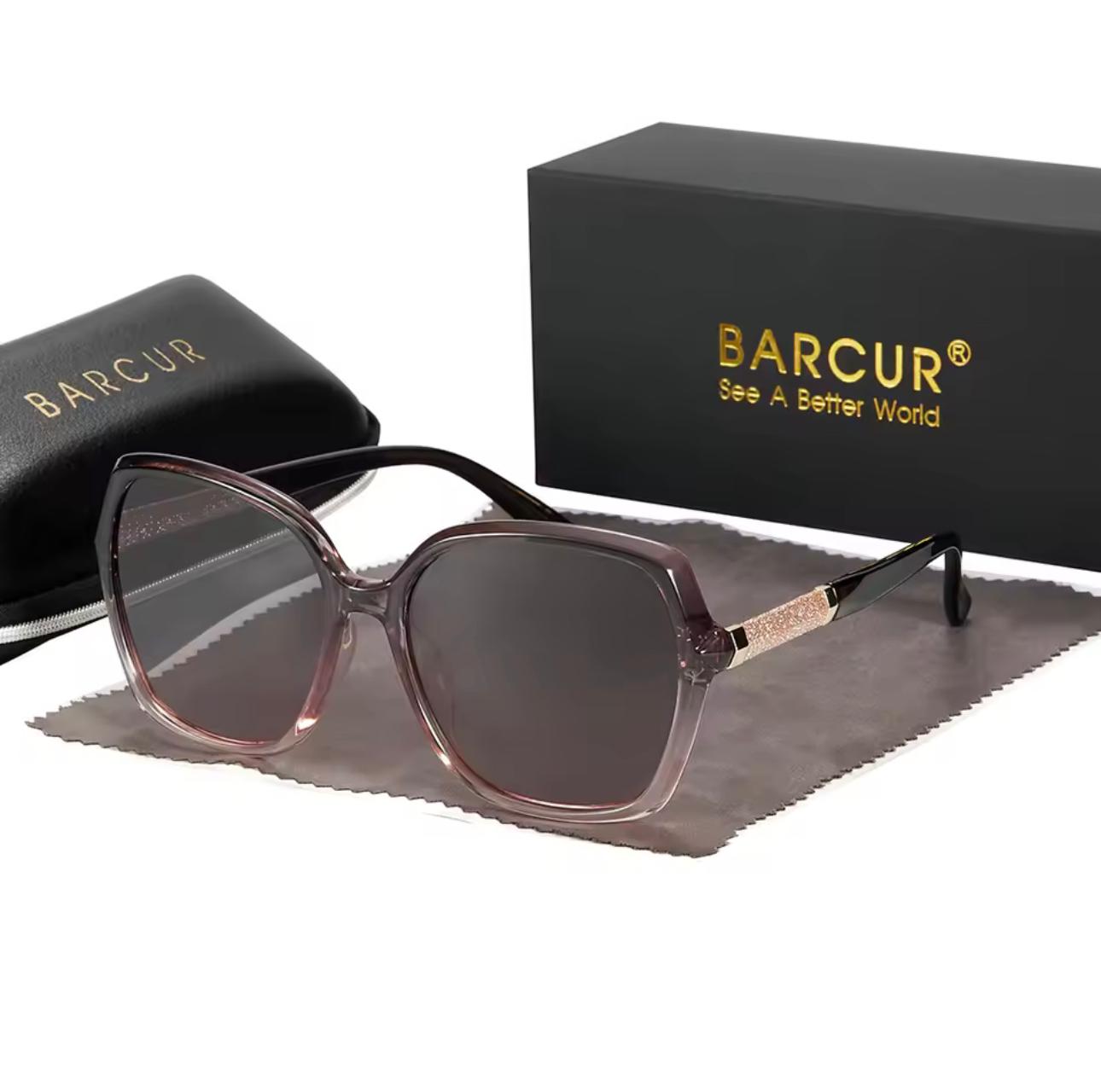 BARCUR Women Polarized Sunglasses UV400 - Wine Gradient