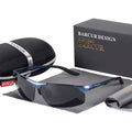 BARCUR Aluminium Magnesium Frame Brand Designer Sunglasses- Blue Gray