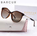 BARCUR Polaried Cat Eye Sunglasses - Leopard Tea