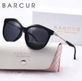 BARCUR Polaried Cat Eye Sunglasses - Black Gray