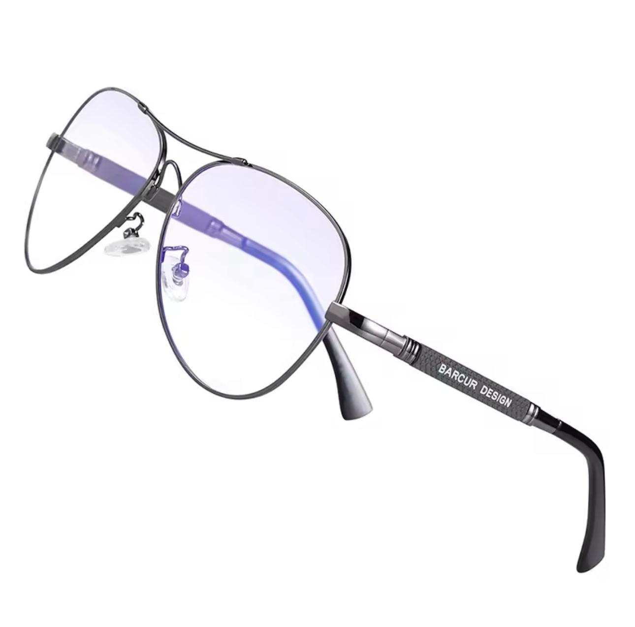 BARCUR Anti Blue Light Blocking Glasses - gray anti Blue