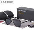 BARCUR Aluminum Vintage Men's Sunglasses Men Polarized Coating Classic Sun Glasses Women Shade Male Driving Accessories Eyewear-GoldGray