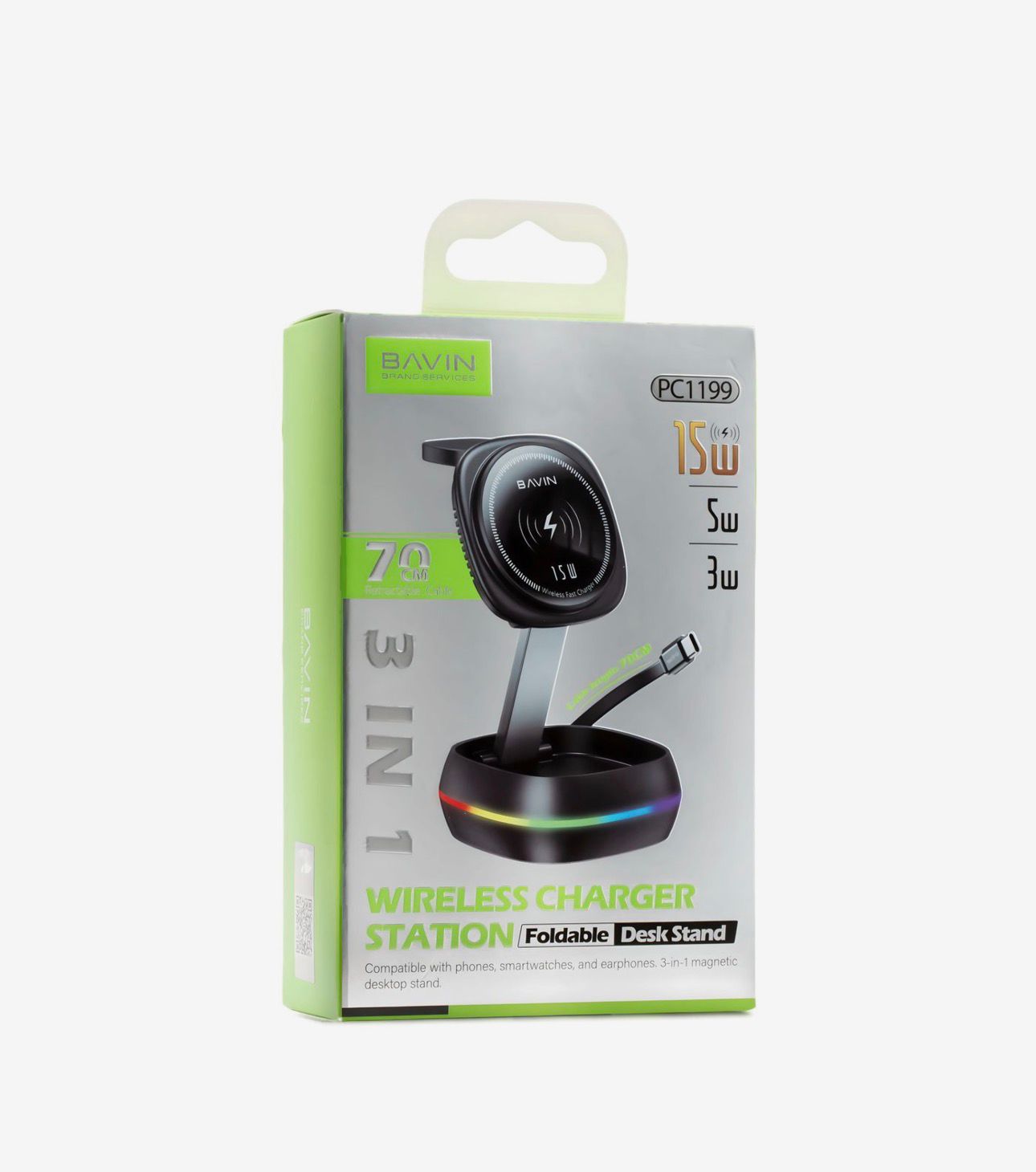 Bavin 15W 3IN1 Wireless Charger Station
