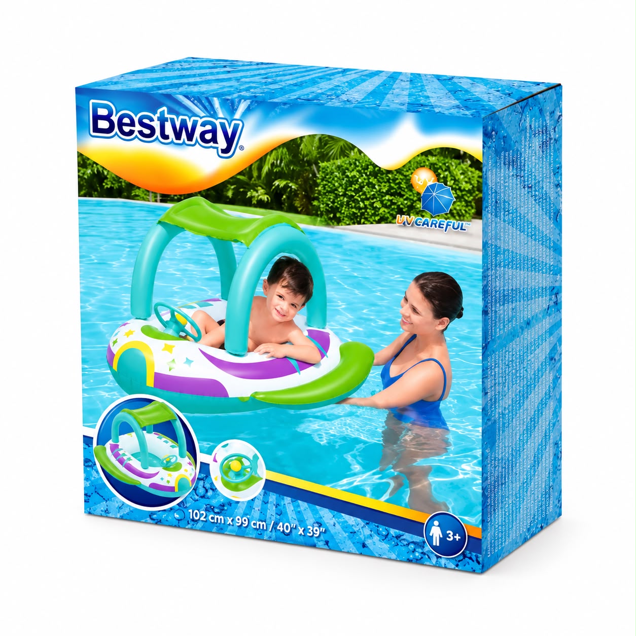 BESTWAY Space Splash Baby Boat – 107 × 112 cm