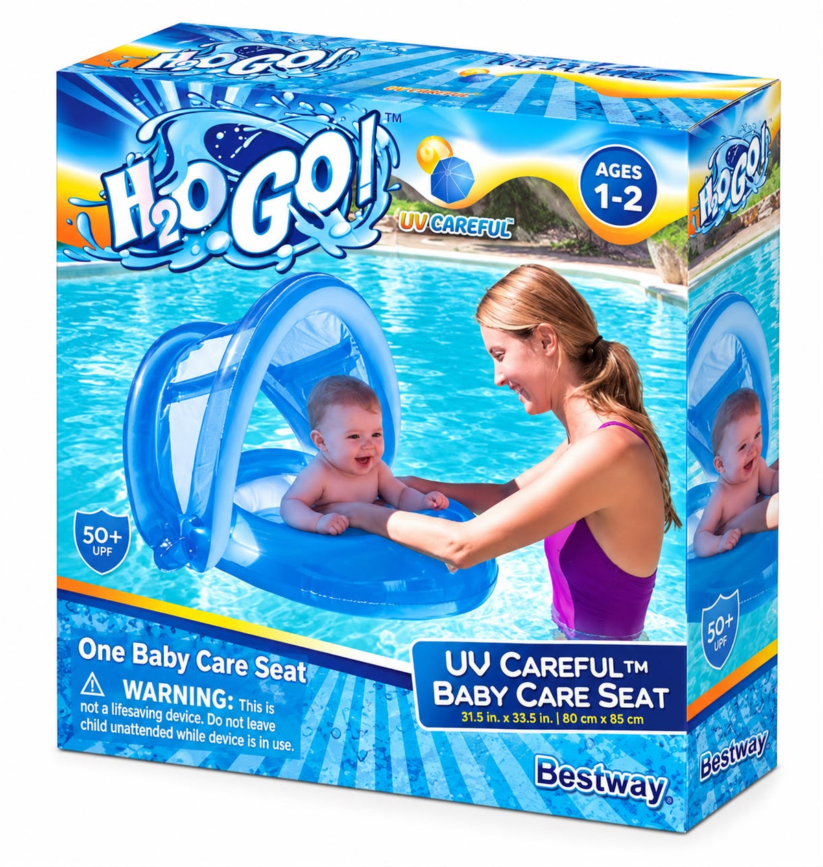 BESTWAY 80cm × 85cm UV Careful Baby Care Seat