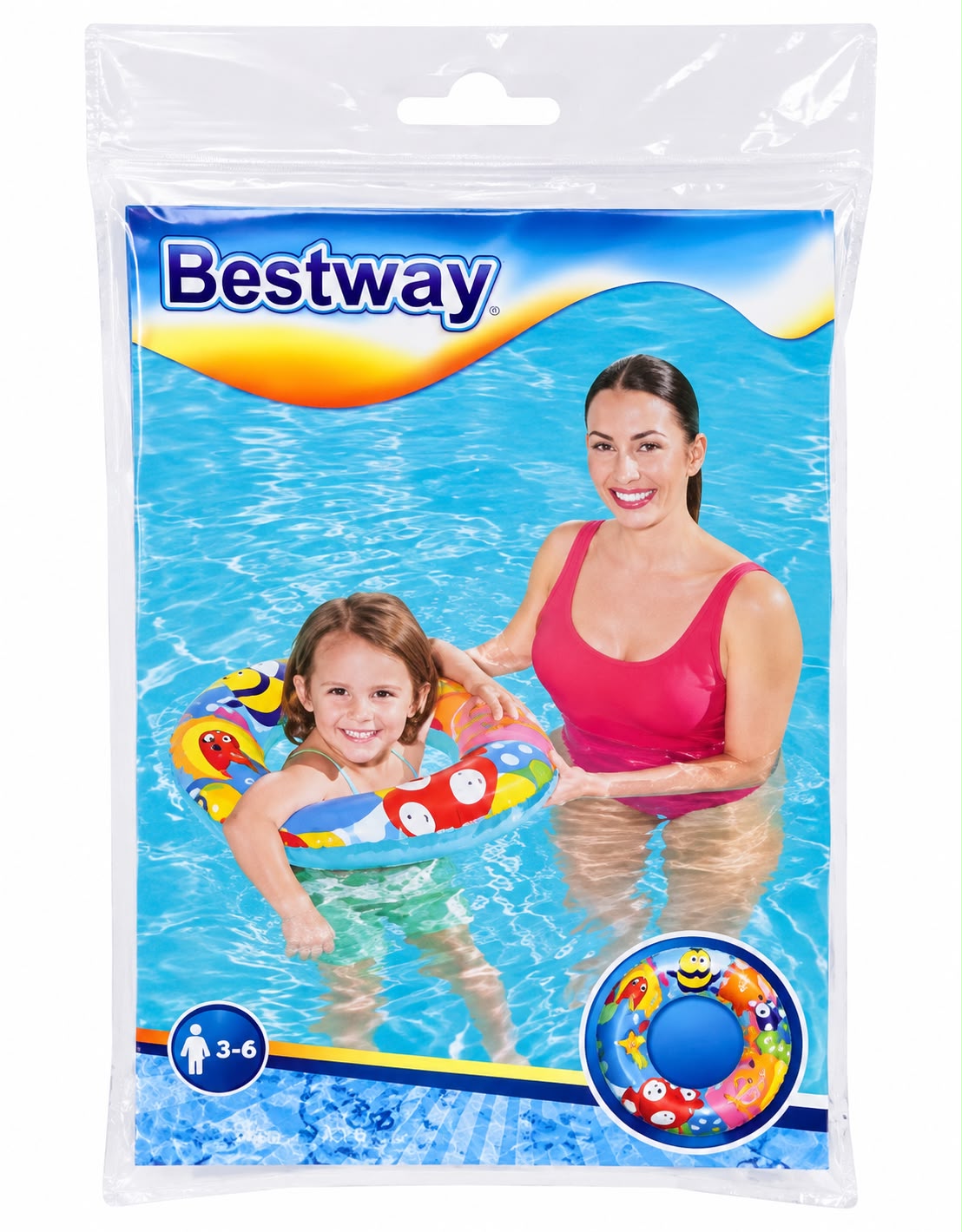 BESTWAY 56cm Designer Swim Ring