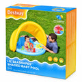 BESTWAY Lil’ Seashapes Shaded Baby Pool – 115 × 89 × 76 cm