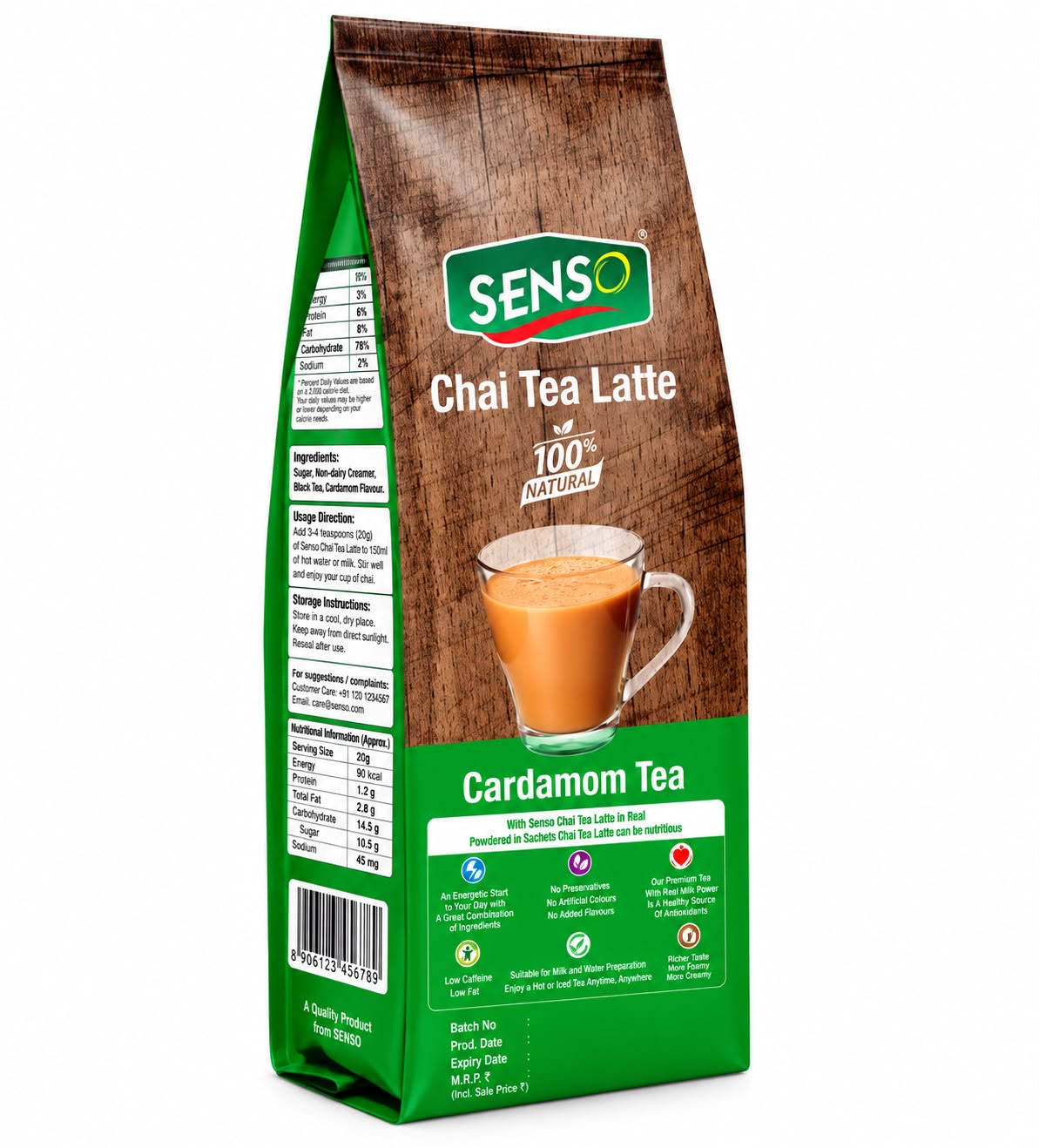 Senso 1Kg Cardamom Tea Premix