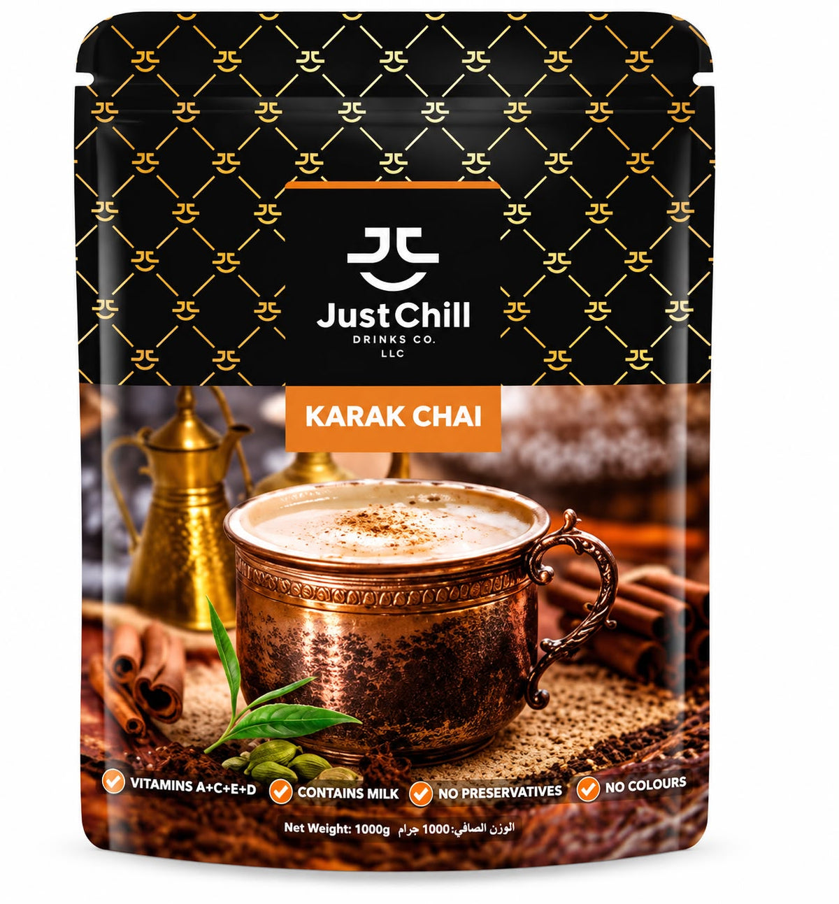 Just Chill Karak Chai Instant Tea Mix 1kg