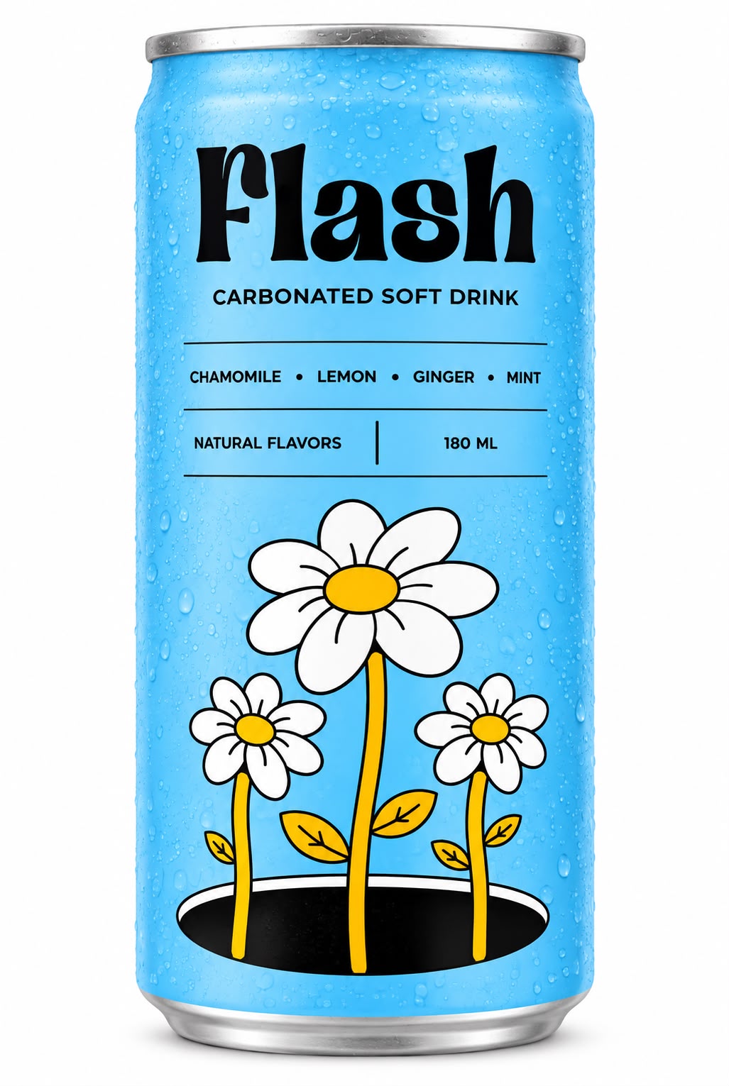 Flash Ginger, Chamomile, Lemon &amp; Mint Drink 180ml