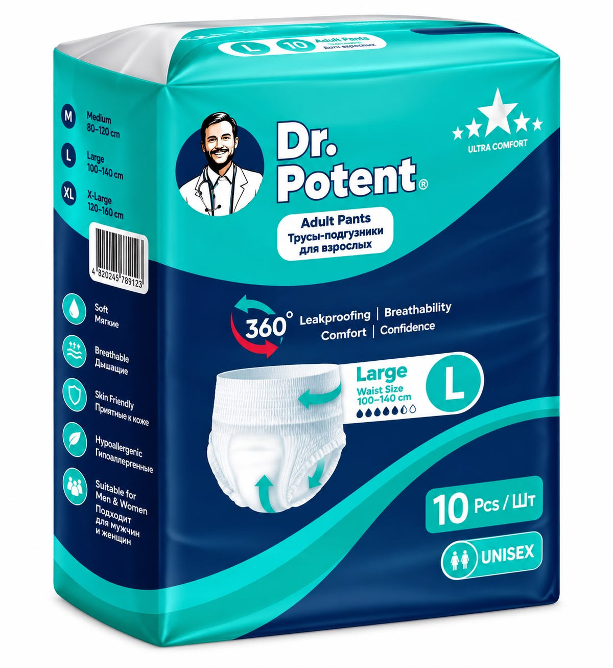 Dr. Potent Adult Pants Large (L)