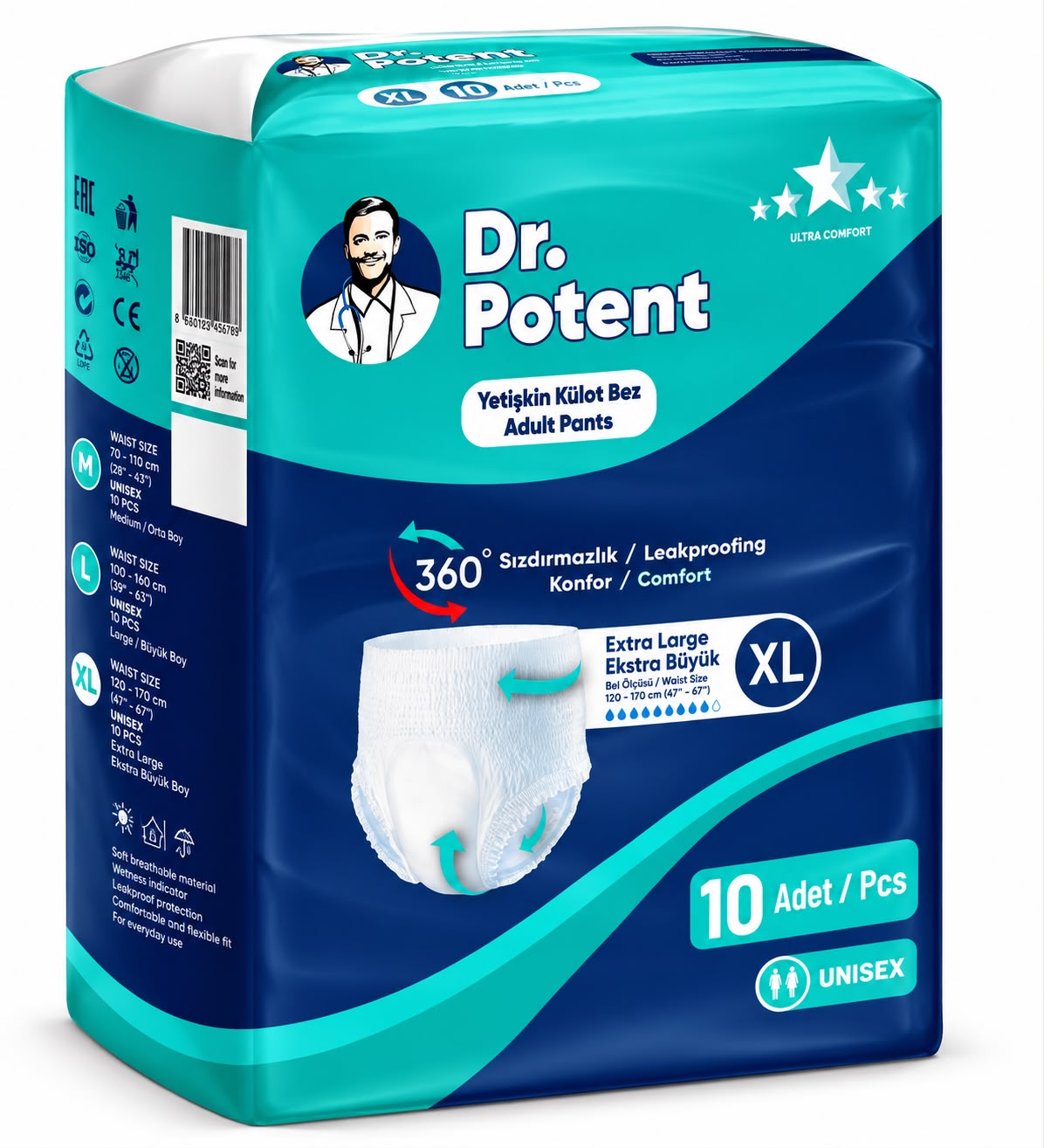 Dr. Potent Adult Pants – Extra Large -(XL)