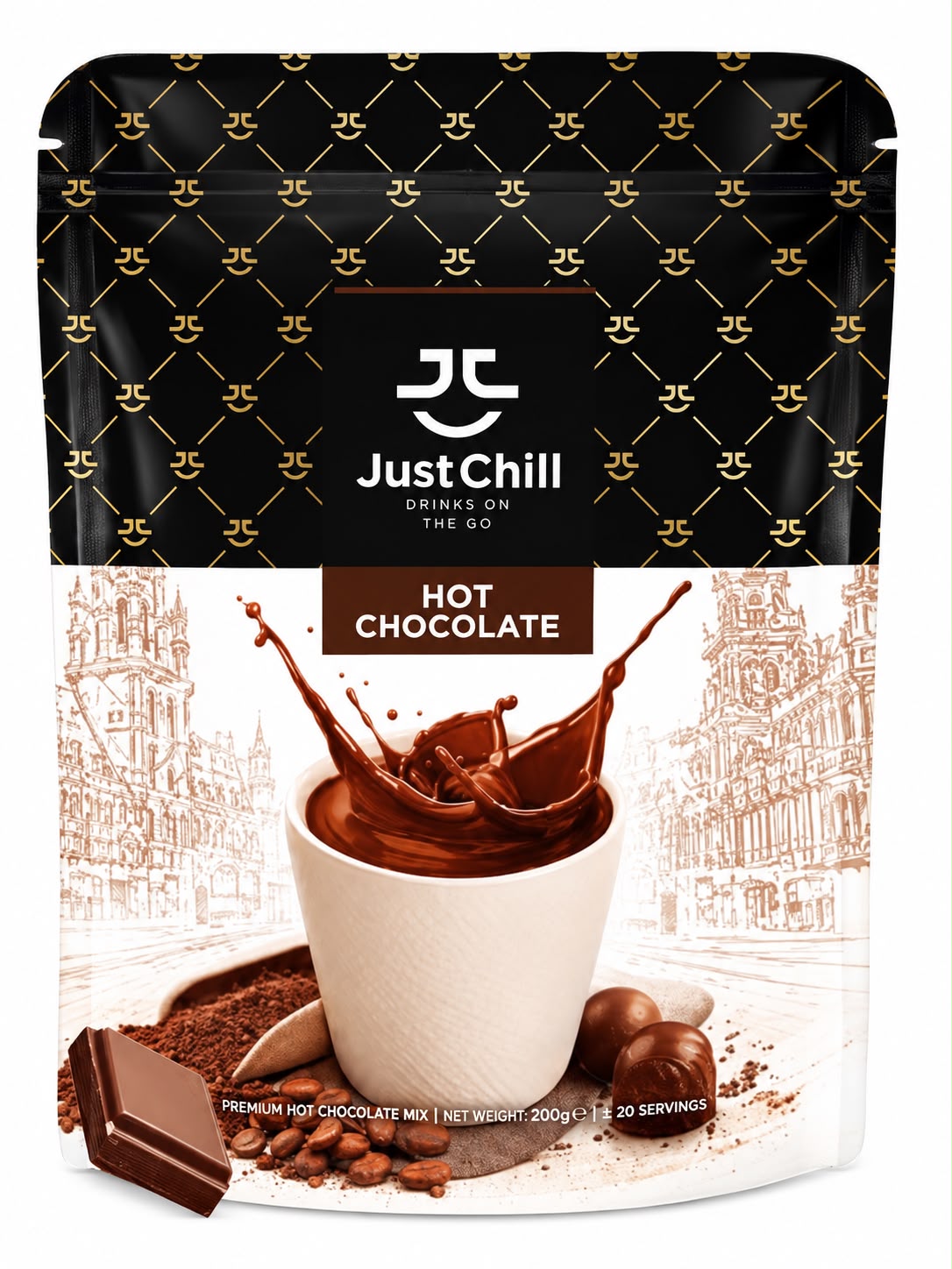 JustChill Hot Chocolate Instant Beverage Mix – 1kg