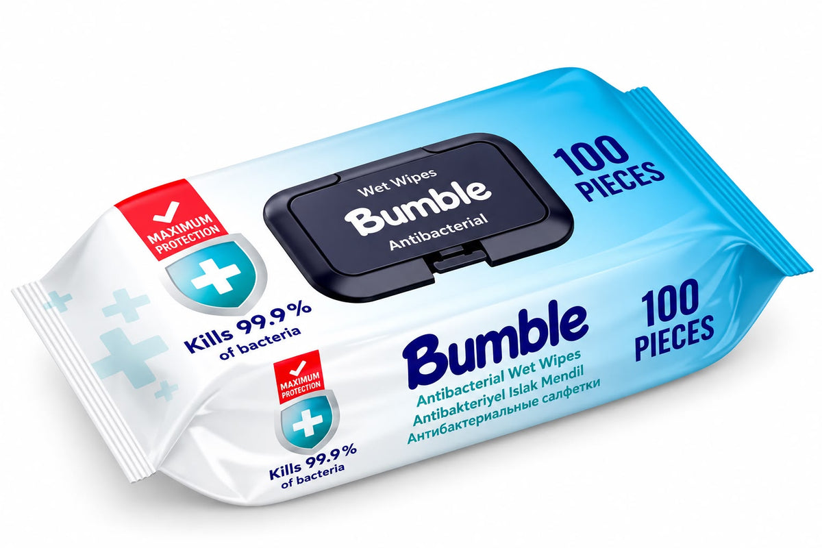 Bumble Antibacterial Wet Wipes –  100 wipes