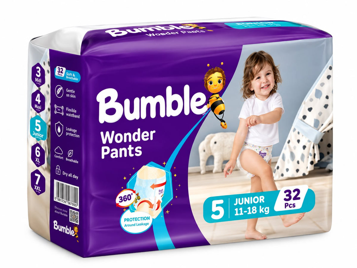 Bumble Wonder Pants – Size 5 Junior (11–18 kg) – 32 pcs